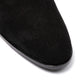 Loafer "Plain Slip" made from Black Suede Leather - handmade