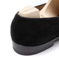 Loafer "Plain Slip" made from Black Suede Leather - handmade