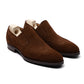 Stretch Brogue "Plain Lazy Man" made of Brown Suede - pure handwork