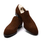 Stretch Brogue "Plain Lazy Man" made of Brown Suede - pure handwork