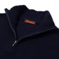 Brigatelli dal 1922 per Michael Jondral: Zip Sweater made of Merino Wool and Cashmere - 3 Ply Cashmere Blend