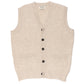 MJ Exclusive: Knitted Vest "Gullan Waistcoat" made from pure Geelong Lambswool - 3 Ply