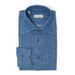 Shirt "Denim Plisse" made from Soft Cotton Denim - handmade