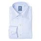 Shirt "Light blue "Grosso Nobile" with Neapolitan Turn-Up Cuff - Collo Napoli