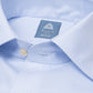 Shirt "Light blue "Grosso Nobile" with Neapolitan Turn-Up Cuff - Collo Napoli