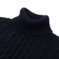 Turtleneck Sweater "Iconic Aran" made from Lambswool and Cashmere - Original Knit