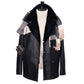 Leather jacket "Shearling Peacoat" made from grown lambskin - handmade