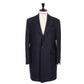 Dark blue "Cassano" coat made of pure wool from Vitale Barberis Canonico - handmade