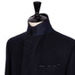 Dark blue "Cassano" coat made of pure wool from Vitale Barberis Canonico - handmade