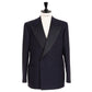 Dark blue tuxedo "La Scala" made of English tropical wool - pure handmade