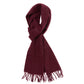 MJ Exclusive: Wine red "Classic Plain" scarf made from Scottish cashmere