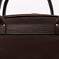 Travel bag "The Banana Bag Two" made of cotton canvas and saddle leather - handmade