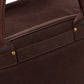Travel bag "The Banana Bag One" made of cotton canvas and saddle leather - handmade