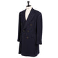 Dark blue "Nobiltà" coat made from pure wool - purely handmade