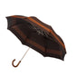 Limited Edition: Francesco Maglia x MJ: "The Folding MJ Edition" pocket umbrella with chestnut wood handle