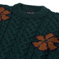 HOWLIN' sweater "Cabled Flowers"" made from Irish wool
