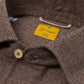 Brown polo shirt &quot;Mastroianni&quot; made of pure cotton - handmade