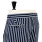 Bermuda shorts "Punta Tragara Rigata" made of washed cotton mix - pure handwork