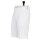 "Punta Tragara Unita" Bermuda shorts made from a washed cotton blend - pure handwork