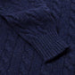 MJ Exclusive: Sweater &quot;Crew Cable-Rib&quot; made of pure Geelong Lambswool - 3 ply