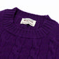 MJ Exclusive: Sweater &quot;Crew Cable-Rib&quot; made of pure Geelong Lambswool - 3 ply