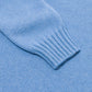 Exclusive to Michael Jondral: Azure blue Scottish 4-Ply cashmere turtleneck sweater