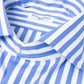 Pure cotton striped shirt "Cielo Azzurro" from Alumo - Collo Tom