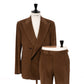 Double-breasted fine corduroy suit "Lusso nel Paese" made of original Sea Island cotton - pure handwork