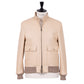 Leather jacket "New Luxury Bomber" from grown lambskin - handmade