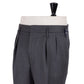 Exclusive for Michael Jondral: Grey trousers "Hollywood" with two pleats in English wool - Rota Sartorial
