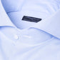 Light blue pure cotton shirt "Fil à Fil" from Alumo - Collo Sergio