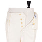 Exclusive to Michael Jondral: Ivory trousers "Hollywood" with two pleats in a wool flannel - Rota Sartorial