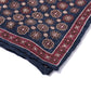 Rosi Collection x MJ: Pocket Square "Medallion Double Print" in pure silk