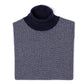 Square-Jacquard Merino Wool and Cashmere Turtleneck Sweater - 1 Ply Cashmere Blend