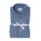 "D'Annunzio con Spilla" shirt with double cuff made of pure cotton
