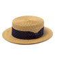 Hat "Barbershop Boater" made of Sisal - purely handcrafted
