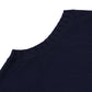 Dark blue "Gilet Rib" vest made from pure comforter cashmere