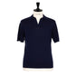 Knitted polo "Open Collar" made from the finest mako cotton