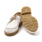 Natural white derby "Michael" made from vegetable-tanned deerskin