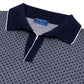 Knitted polo "Luxury Jacquard" made from the finest maco cotton