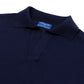 Knitted polo "Open Collar" made from the finest mako cotton
