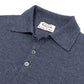 "Kent" knitted polo in cashmere and linen