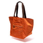 Bag "Foldable Shopping" made from Felisi Nylon and Saddle Leather - handmade