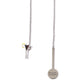 Buttonhole Chain "Martini Cocktail" in Sterling Silver - handmade