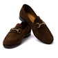 Il Mocassino Exclusive x MJ: Horsebit Loafer "Via Condotti" made of Dark Brown Calf Suede