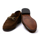 Il Mocassino Exclusive x MJ: Horsebit Loafer "Via Condotti" made of Dark Brown Calf Suede