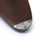 Loafer "Curved strap" made from brown calfskin - handcrafted