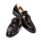 Loafer "Short Tassel Kiltie" made from dark brown calfskin - handcrafted