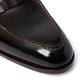 Loafer "Short Tassel Kiltie" made from dark brown calfskin - handcrafted