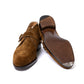 "Hand-Stitch Gilman" monk boat made from tobacco brown suede - purely handcrafted